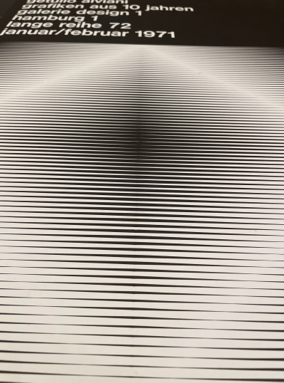 Antonio Calderara - Affiche pour l’exposition à la Galerie design 1 à Hamburg, 1971, Sérigraphie 2