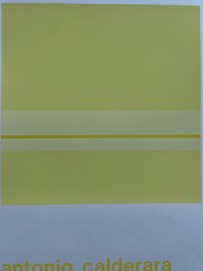Antonio Calderara - Affiche d’exposition à la Galerie 1 à Hambourg, 1971 - Sérigraphie 2