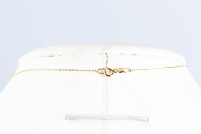 Collier en maille avec pendentif en forme de croix en or jaune 18 carats 2
