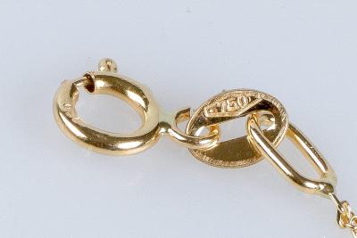 Collier en maille avec pendentif en forme de croix en or jaune 18 carats 2