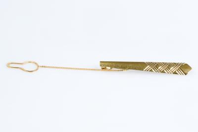 Pince de cravate en or massif 18 carats 2