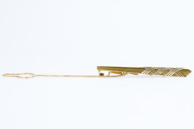 Pince de cravate en or massif 18 carats 2