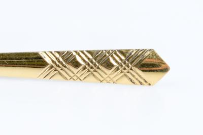 Pince de cravate en or massif 18 carats 2