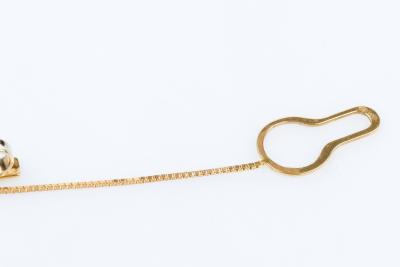 Pince de cravate en or massif 18 carats 2