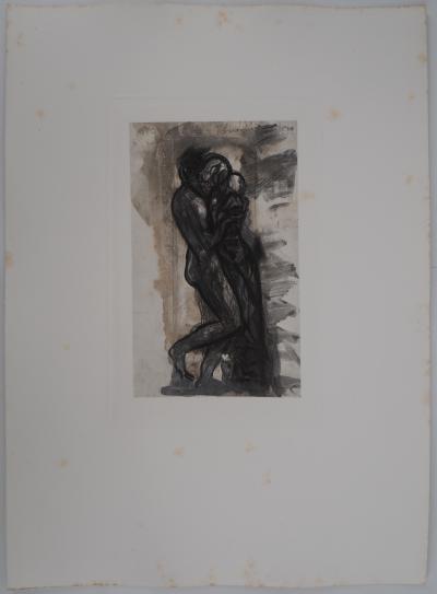 Auguste RODIN (d’après) : L’étreinte - Gravure 2