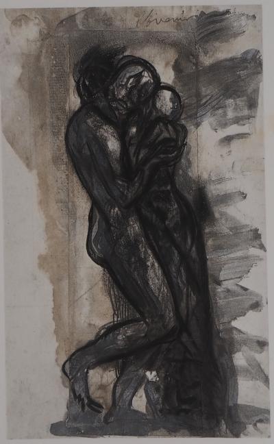 Auguste RODIN (d’après) : L’étreinte - Gravure 2