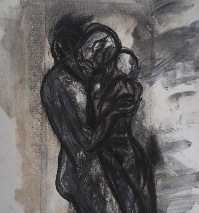 Auguste RODIN (d’après) : L’étreinte - Gravure 2