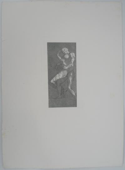 Auguste RODIN (d’après) : La danse des amoureux - Gravure 2