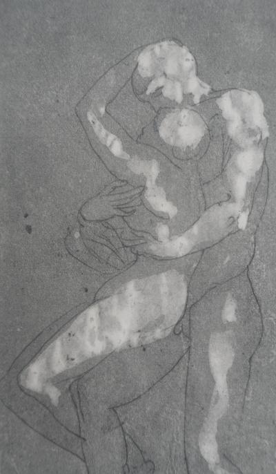 Auguste RODIN (d’après) : La danse des amoureux - Gravure 2
