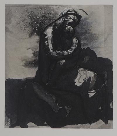 Auguste RODIN (d’après) : La mère et son enfant - Gravure 2