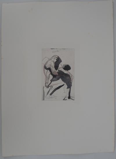 Auguste RODIN (d’après) : Etude du mouvement - Gravure 2