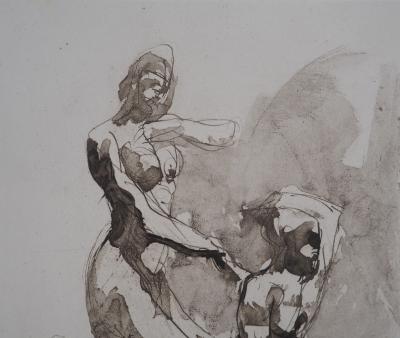 Auguste RODIN (d’après) : Scène de lutte - Gravure 2