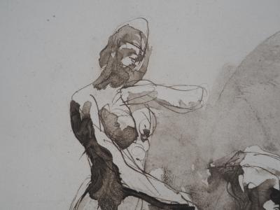 Auguste RODIN (d’après) : Scène de lutte - Gravure 2