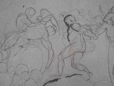 Auguste RODIN (d’après) : Entrainement au cirque - Gravure 2