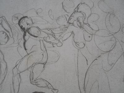 Auguste RODIN (d’après) : Entrainement au cirque - Gravure 2