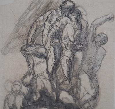 Auguste RODIN (d’après) : Les victorieux - Gravure 2