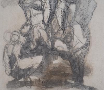 Auguste RODIN (d’après) : Les victorieux - Gravure 2
