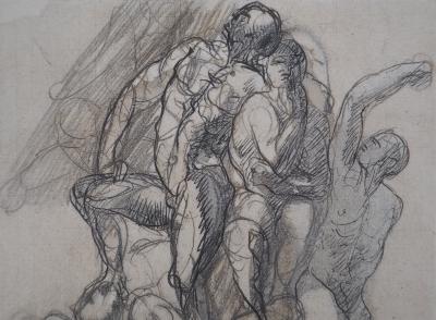 Auguste RODIN (d’après) : Les victorieux - Gravure 2