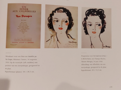 KEES VAN DONGEN - Grand soir de PARIS  (1938), Programme pour Un grand soir de PARIS - Epreuve signée dans la planche 2
