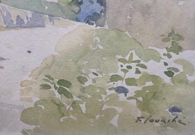 Félix COURCHÉ - Paysage ,vers 1900 - Aquarelle signée 2