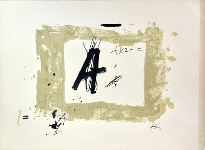Antoni Tàpies - Sans Titre, 1976 - lithographie 2