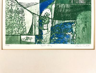 Charles Baillet - Yacht Quay - gravure carborundum 2