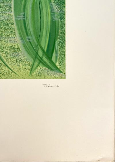 Tréanna - La Femme en Vert - lithographie originale 2