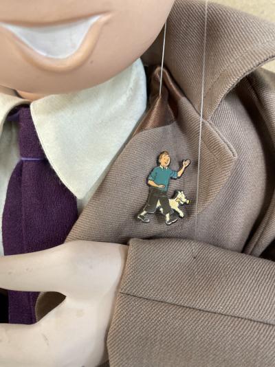 Hergé - Marionnette Tintin, signée, 1986 2