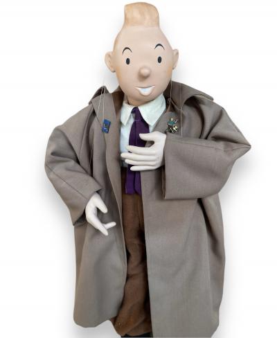 Hergé - Marionnette Tintin, signée, 1986 2