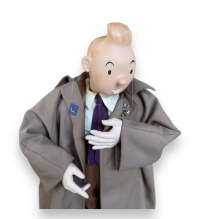 Hergé - Marionnette Tintin, signée, 1986 2