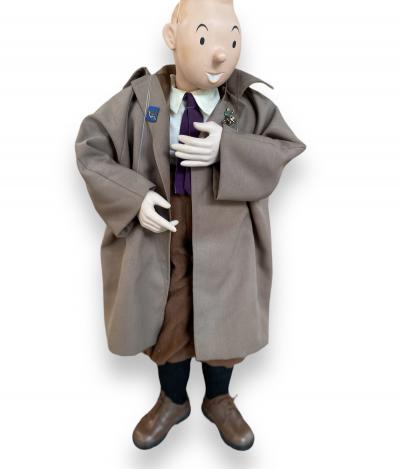 TINTIN FIGURINES OFFICIAL No 1 Tintin in His Trench Coat 