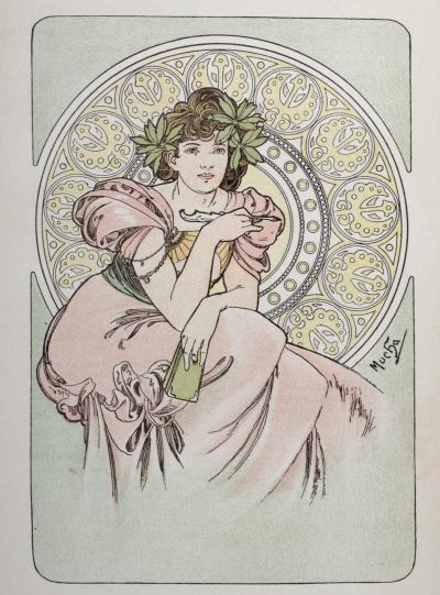 Alphonse MUCHA - Dictionnaire des Arts Décoratifs, 1902 - Lithograph on wove paper. 2