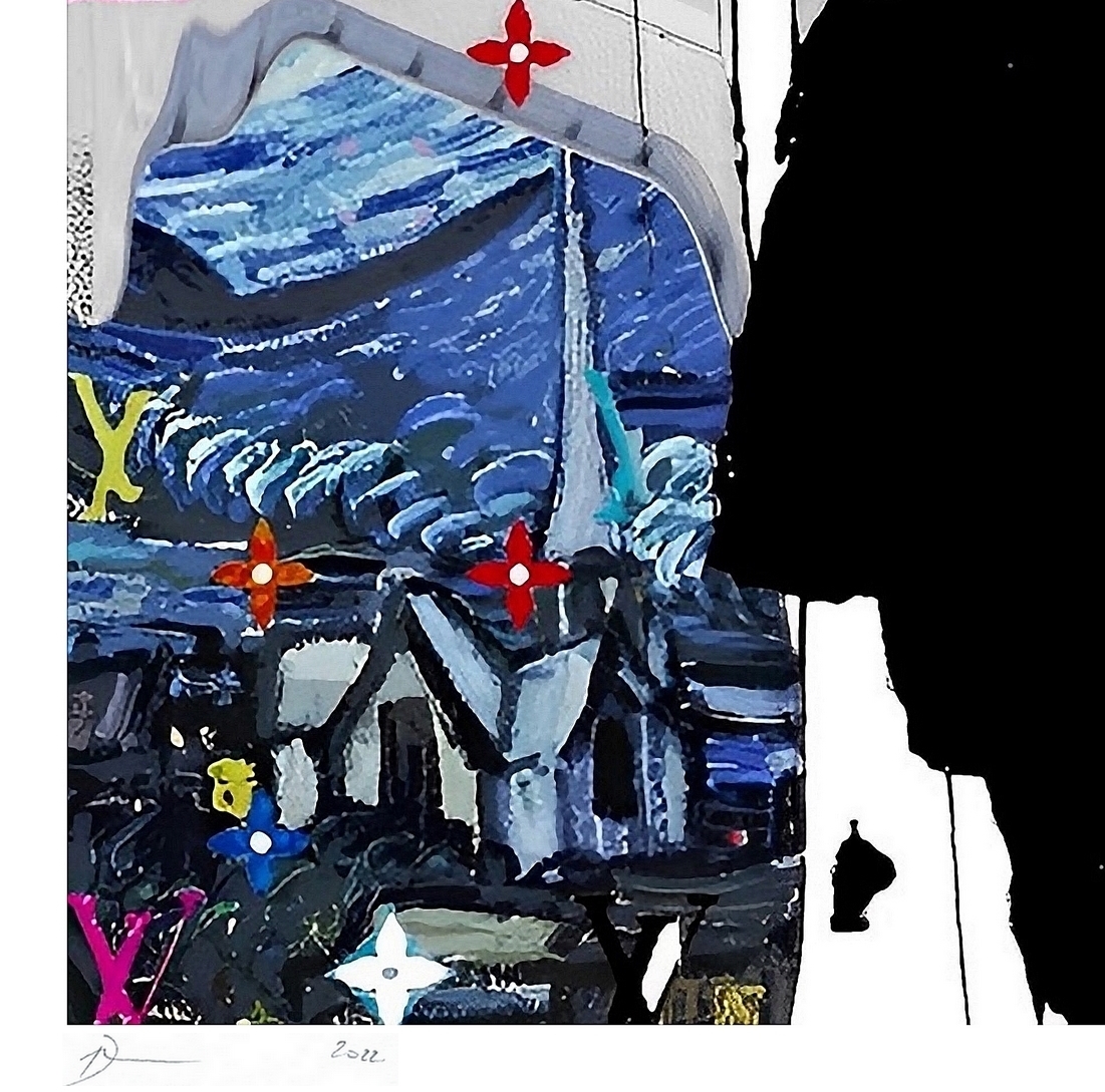 Death NYC Pop Art Graphic Print of Louis Vuitton Banksy, 2022