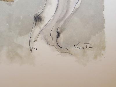 Léonor FINI - L’homme entre deux âges et ses deux maîtresses, 1961 - Gravure 2