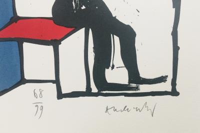Pierre ALECHINSKY - Sans titre, 1989 - Lithographie originale signée au crayon 2