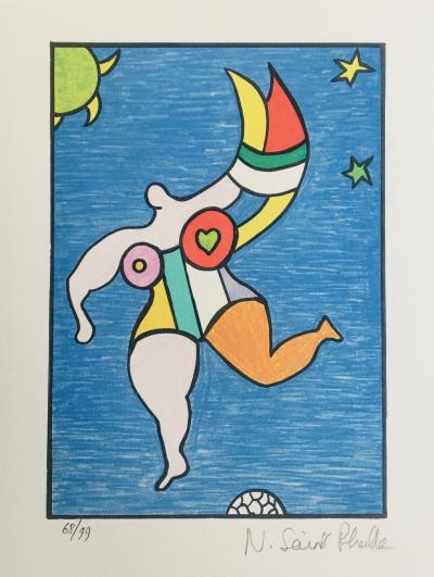 Niki de SAINT-PHALLE - Nana, 1989 - Lithographie originale signée au crayon 2