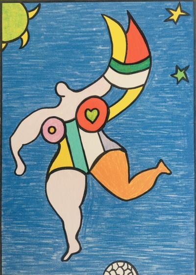 Niki de SAINT-PHALLE - Nana, 1989 - Lithographie originale signée au crayon 2