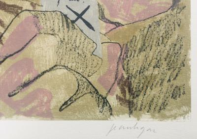 Jean LE GAC - Sale peintre ! On aura ta peau, 1989 - Lithographie originale signée au crayon 2