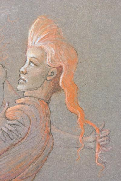 Léonor FINI (d’après) : Etreinte cachée,1980 - Lithographie signée 2