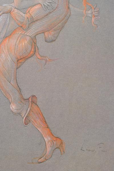 Léonor FINI (d’après) : Etreinte cachée,1980 - Lithographie signée 2