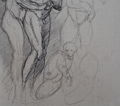 Auguste RODIN (d’après) - Etude du mouvement - Gravure 2