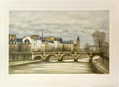 André Renoux - Le Pont-Neuf - lithographie originale 2