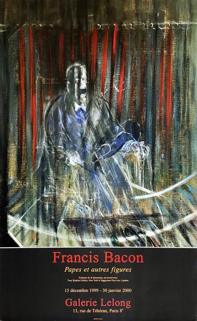 Francis Bacon (d’après) - Papes et autres figures, Galerie Lelong - affiche lithographique 2