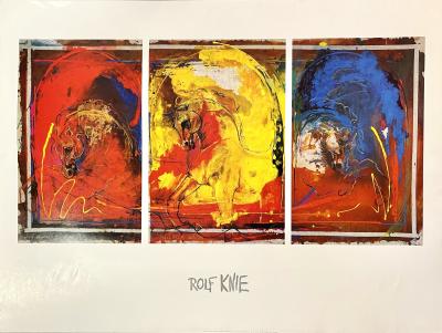 Rolf Knie - Horse Triptych, 1986 - estampe numérique 2