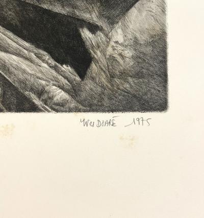 Yves Doaré - Mémoire Géologique, 1975 - gravure originale signée et numérotée à la main 2