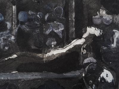 Auguste RODIN (d’après) - La mort du roi - Gravure 2