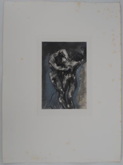 Auguste RODIN (d’après) - L’étreinte amoureuse - Gravure signée 2