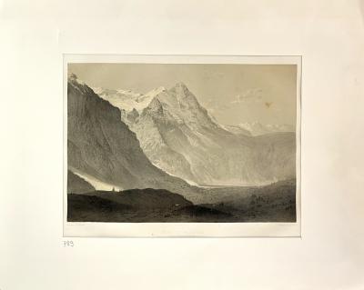 Frédéric Martens - Vallée de Grindewald - lithographie d’après la photographie de Frédéric Martens 2