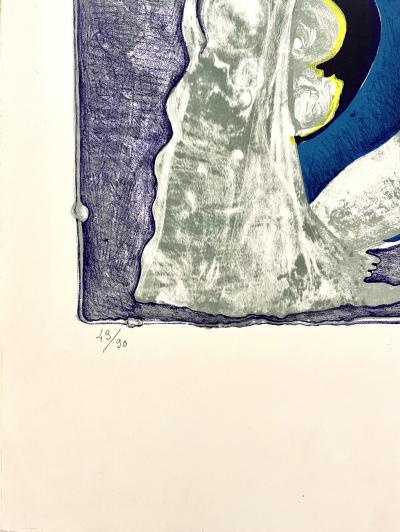Gérard Lecomte Rard - Le Nu au miroir, 1975 - lithographie originale signée et numérotée à la main 2