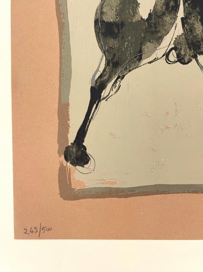Marino Marini - Cavallo 1950, 1968 - estampe de reproduction signée dans la planche 2